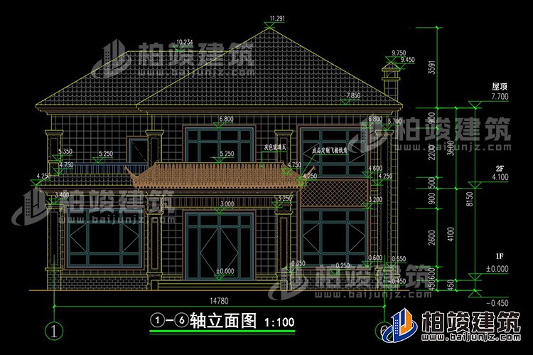 正立面图